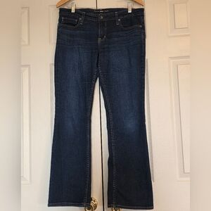 Big Star Women's Dark Blue Boot Cut, Low Rise Jeans, Size 32s